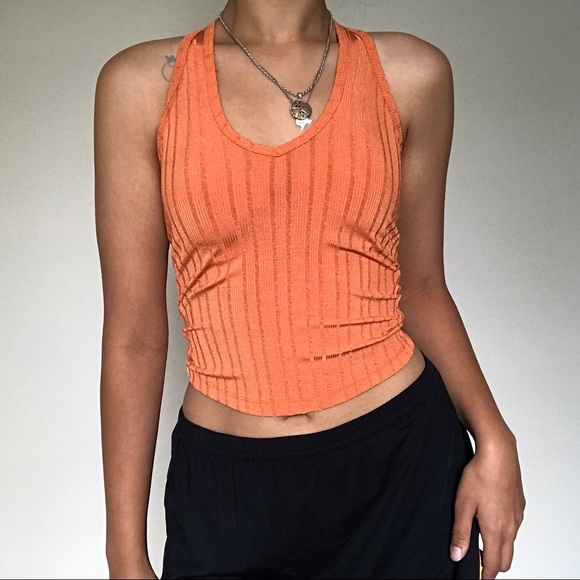 Orange halter top - Picture 2 of 3